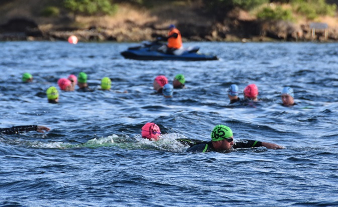 Trans Derwent Swim swim route map